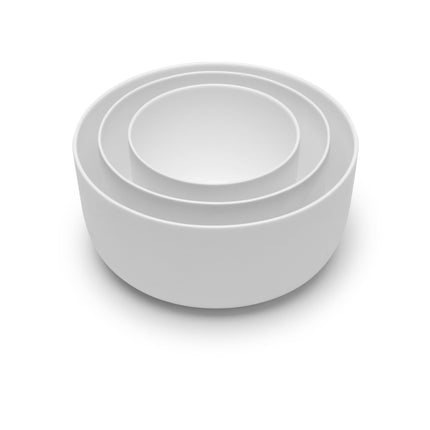 Base Deep Bowl M White L 16 W 16 H 9 cm 4/Box