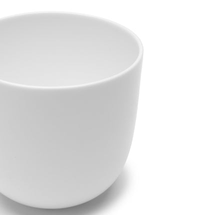 Base Coffee Cup W/O Handle Glazed White L 8 W 8 H 7.5 4/Box