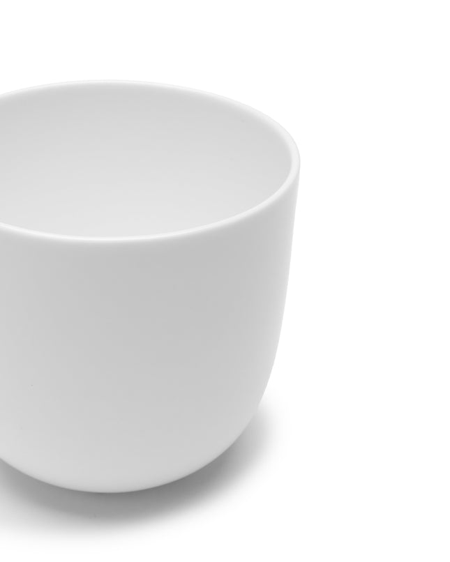 Serax Base koffiekop zonder oor geglazuurd wit 8 cm – koffieservies voor restaurant en koffiebar