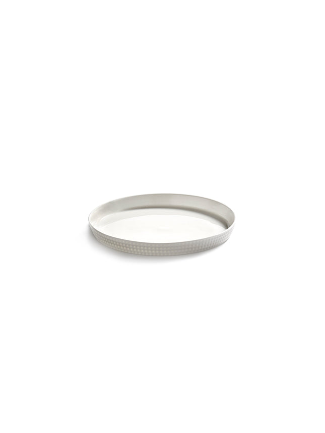 Nido Plate Raised Edge M White L 16 W 16 H 1.6 cm 4/Box – Serax