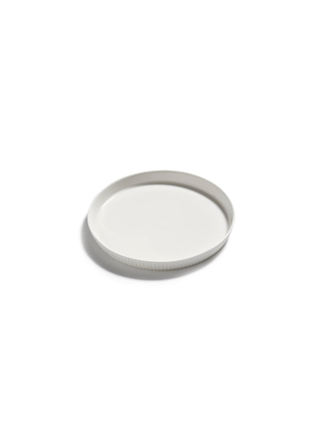 Serax Nido bord met opstaande rand M wit Ø 16 cm – dessertbord voor restaurant en hotel