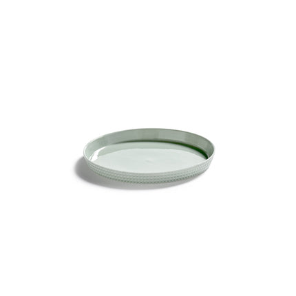 Nido Plate Raised Edge M Green L 16 W 16 H 1.6 cm 4/Box