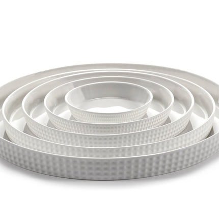 Nido Plate Raised Edge L White L 20 W 20 H 1.7 cm 4/Box