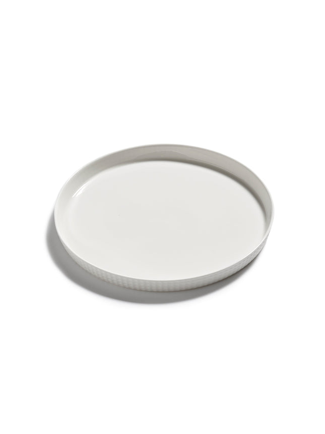 Nido Plate Raised Edge Xl White L 24 W 24 H 1.9 cm 4/Box – Serax