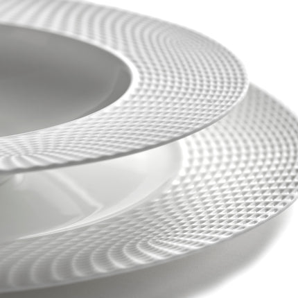 Nido Deep Plate M White L 24 W 24 H 4.3 cm 2/Box