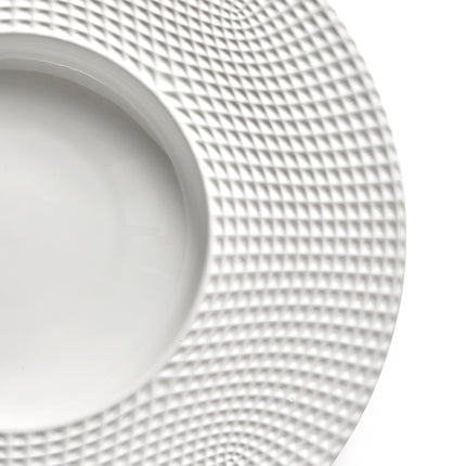 Nido Deep Plate Wide Edge White L 28 W 28 H 5 cm 2/Box