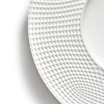 Nido Deep Plate Wide Edge White L 28 W 28 H 5 cm 2/Box