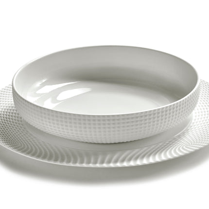 Nido Serving Plate Round M White L 21 W 21 H 5 cm 2/Box