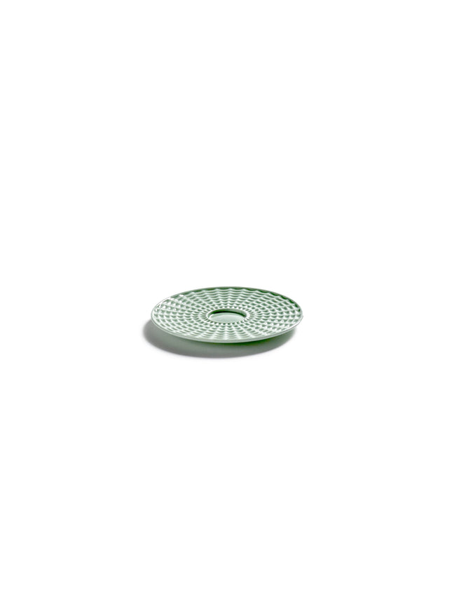 Nido Saucer Coffee Cup Green L 11.5 W 11.5 H 0.9 cm 4/Box – Serax