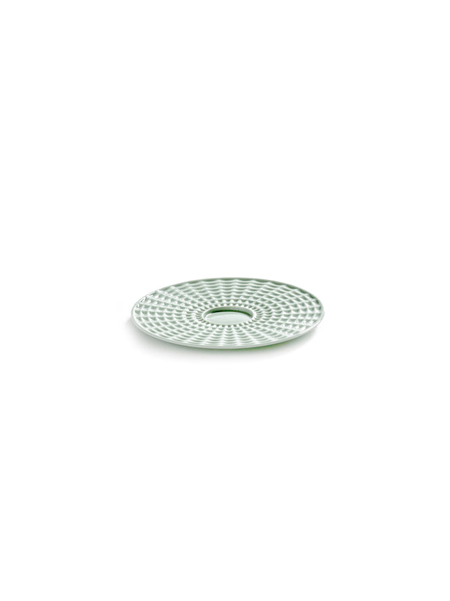 Nido Saucer Tea Cup Green L 14.5 W 14.5 H 0.1 cm 4/Box – Serax
