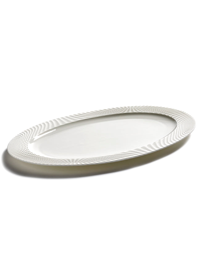 Nido Oval Plate White L 37 W 23.5 H 1.5 cm 2/Box – Serax