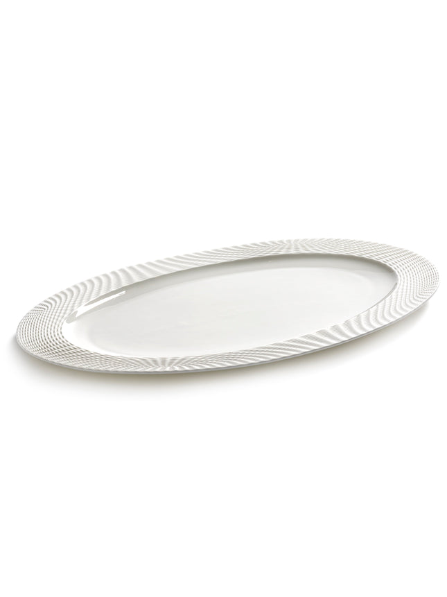 Serax Nido ovaal bord wit 37x23,5 cm – wit serveerbord voor restaurant en horeca