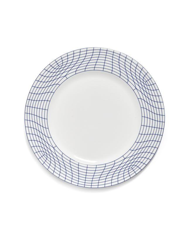 Nido Plate 01 L White-Blue L 29 W 29 H 1.9 cm 2/Box – Serax