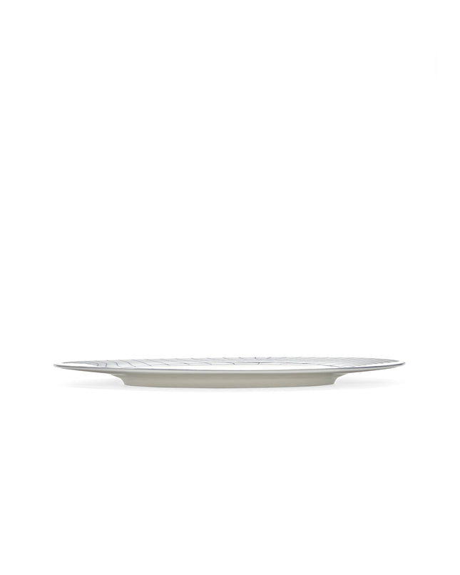 Serax Nido bord 01 L wit-blauw 29 cm – blauw-wit dinerbord voor de horeca
