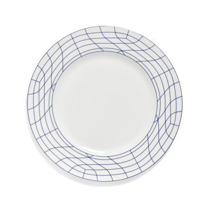 Nido Plate 02 L White-Blue L 29 W 29 H 1.9 cm 2/Box – Serax