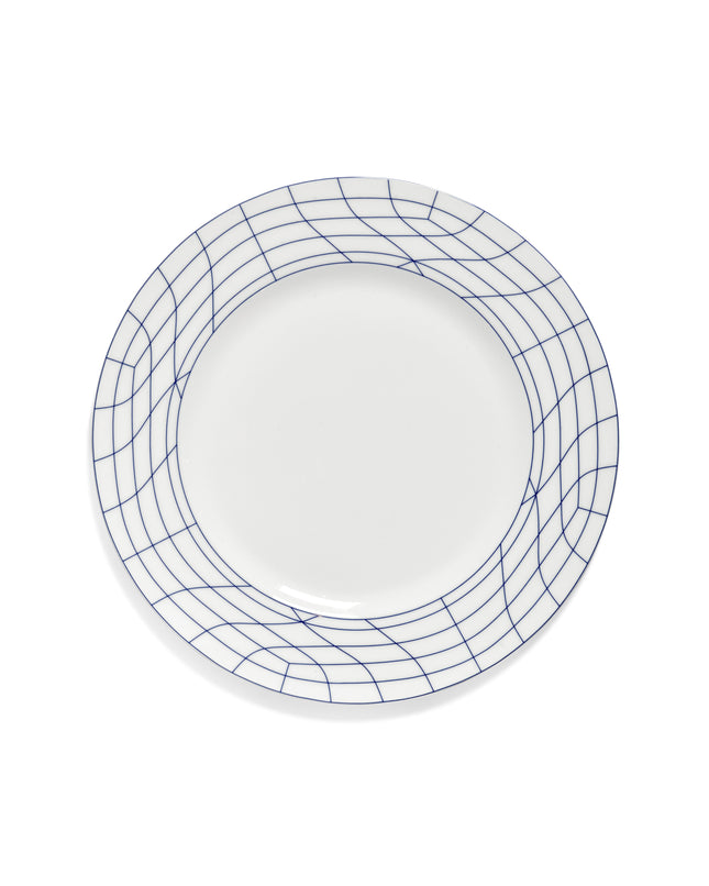 Nido Plate 02 L White-Blue L 29 W 29 H 1.9 cm 2/Box – Serax