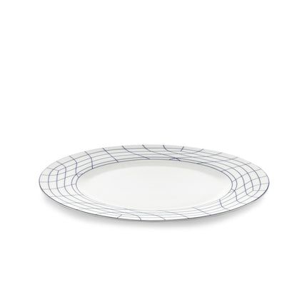 Nido Plate 02 L White-Blue L 29 W 29 H 1.9 cm 2/Box