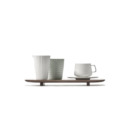 Nido Tray S Walnut L 24 W 12 H 1.8 cm 2/Box