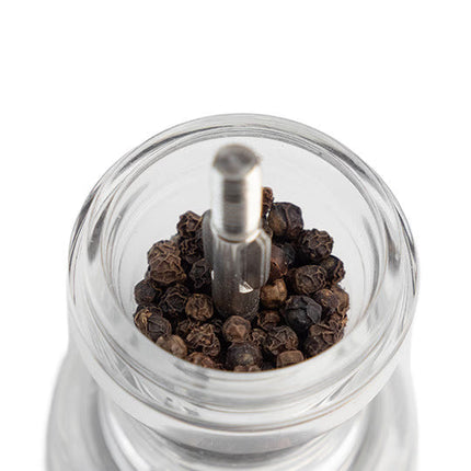 Peugeot Bistro pepermolen acryl 10 cm – compacte handmolen voor peper in bistro en brasserie