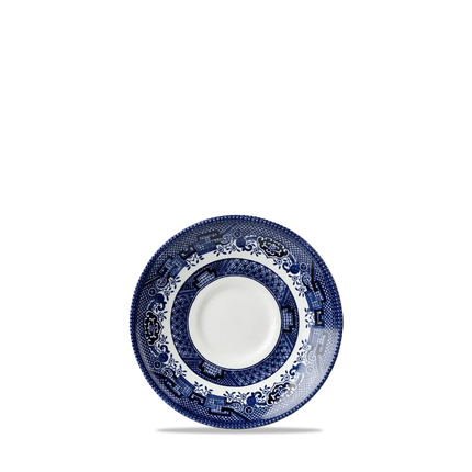Churchill Blue Willow Georgian theeschotel 14,1 cm – porseleinen schotel met blauw decor