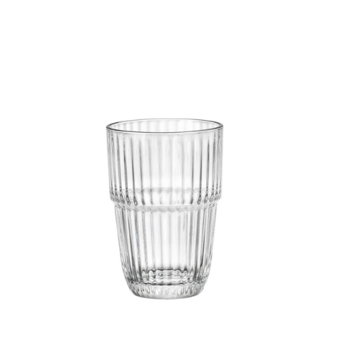 Rocco Bormioli Barshine longdrinkglas 380 ml – stapelbaar glas voor cocktails en frisdrank