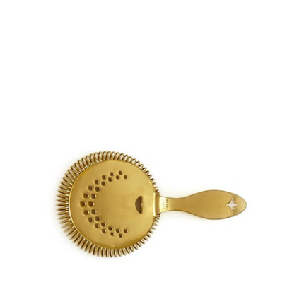 Bonzer sprung julep strainer gold plated – vergulde cocktailzeef met veer voor de bar