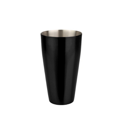 APS Boston shaker zwart gepoedercoat 830 ml - shaker met grip voor bartenders