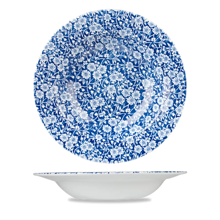 Churchill Victorian Calico Prague soepbord 24,9 cm – porseleinen soepbord met bloemdecor