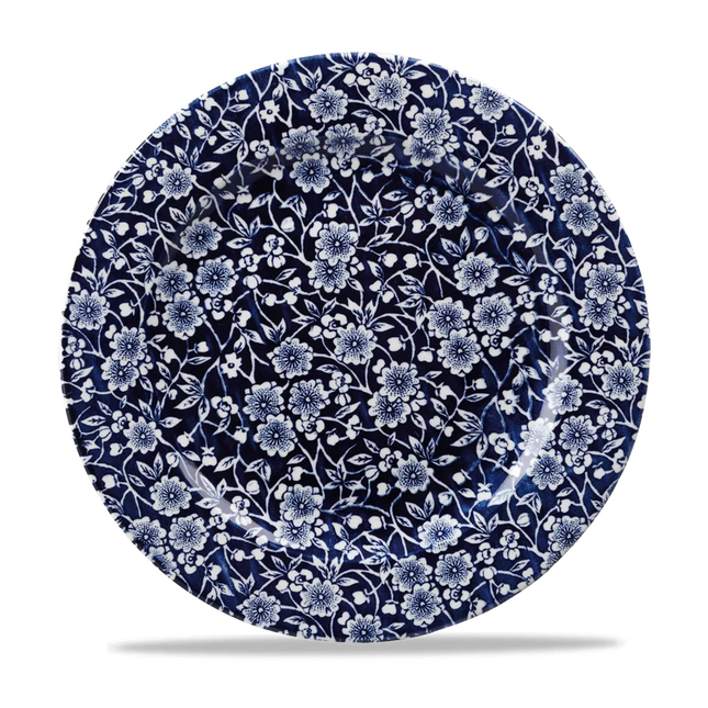 Churchill Victorian Calico Willow bord 27,6 cm – porseleinen dinerbord met blauw decor