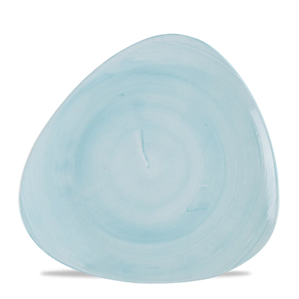 Churchill Stonecast Canvas Breeze Lotus bord Ø 28,5 cm – groot lichtblauw bloemvormig bord voor horeca