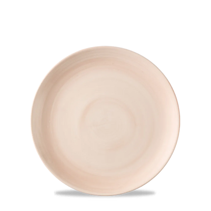 Churchill Stonecast Canvas Coral coupebord Ø 16,5 cm – gespikkeld porseleinen bord voor horeca