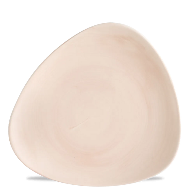 Churchill Stonecast Canvas Coral lotusbord Ø 28,5 cm – gespikkeld porseleinen bord voor restaurants