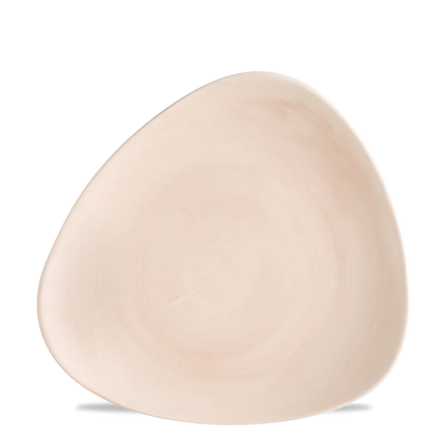 Churchill Stonecast Canvas Coral lotusbord Ø 24,5 cm – gespikkeld porseleinen bord voor horeca