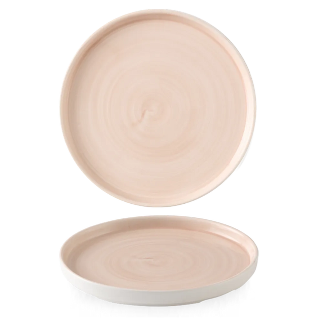 Stonecast Canvas Coral Walled Plate 27.5cm 6/box