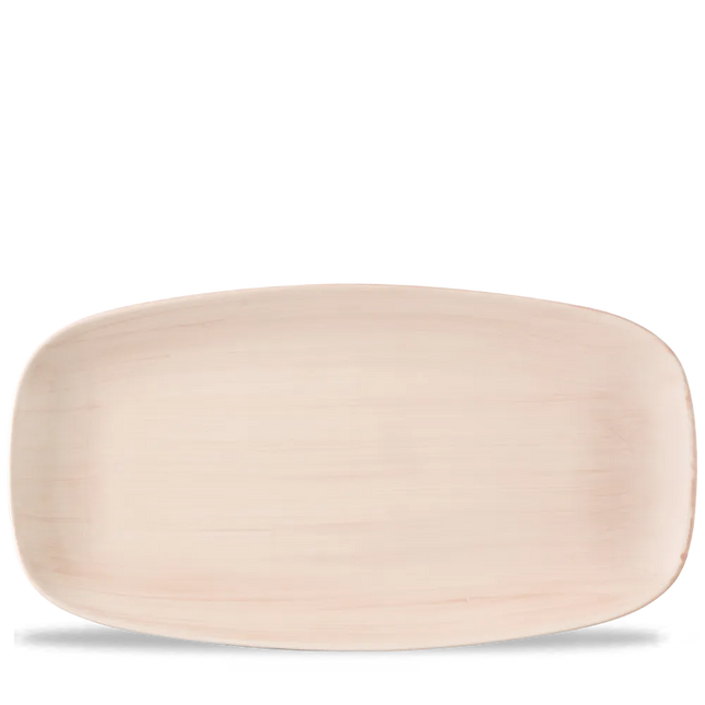 Stonecast Canvas Coral Chef Oblong Plate 35.5x18.9cm 6/box
