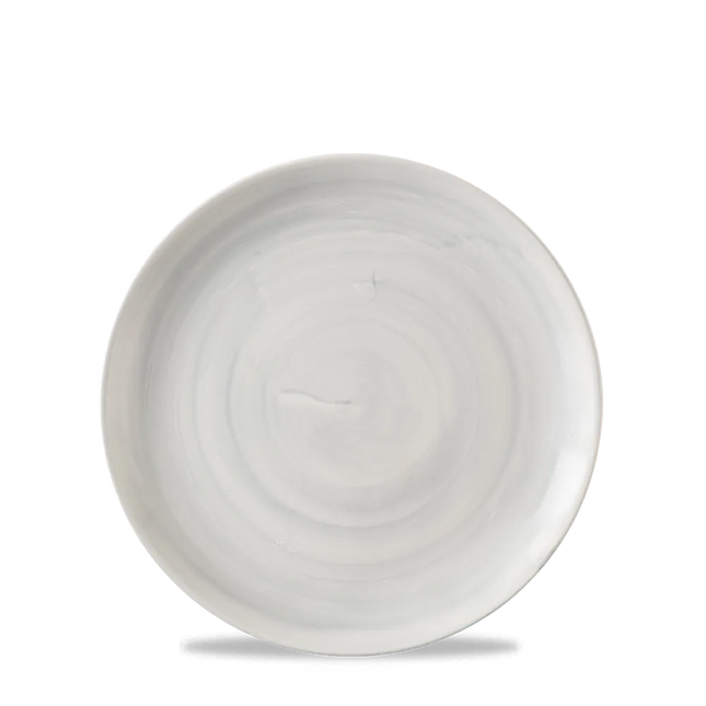 Stonecast Canvas Grey Evolve Coupe Plate 16.5cm 12/box