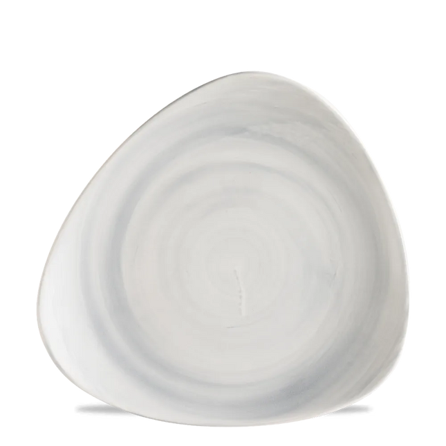 Churchill Stonecast Canvas Grey lotusbord Ø 24,5 cm – gespikkeld porseleinen bord voor horeca