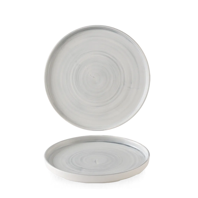 Stonecast Canvas Grey Walled Plate 15,7cm 6/box