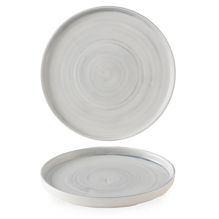 Stonecast Canvas Grey Walled Plate 27.5cm 6/box