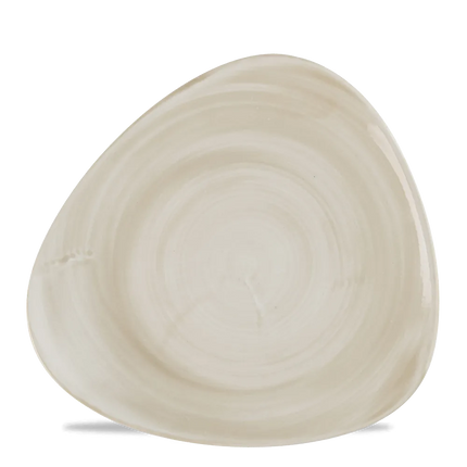 Churchill Stonecast Canvas Natural Lotus bord Ø 28,5 cm – groot naturel bloemvormig bord voor horeca
