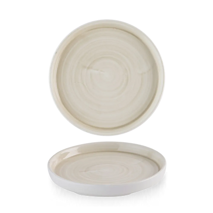 Stonecast Canvas Natural Walled Plate 15,7cm 6/box