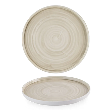 Stonecast Canvas Natural Walled Plate 27.5cm 6/box