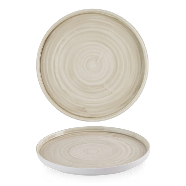 Stonecast Canvas Natural Walled Plate 27,5cm 6/box