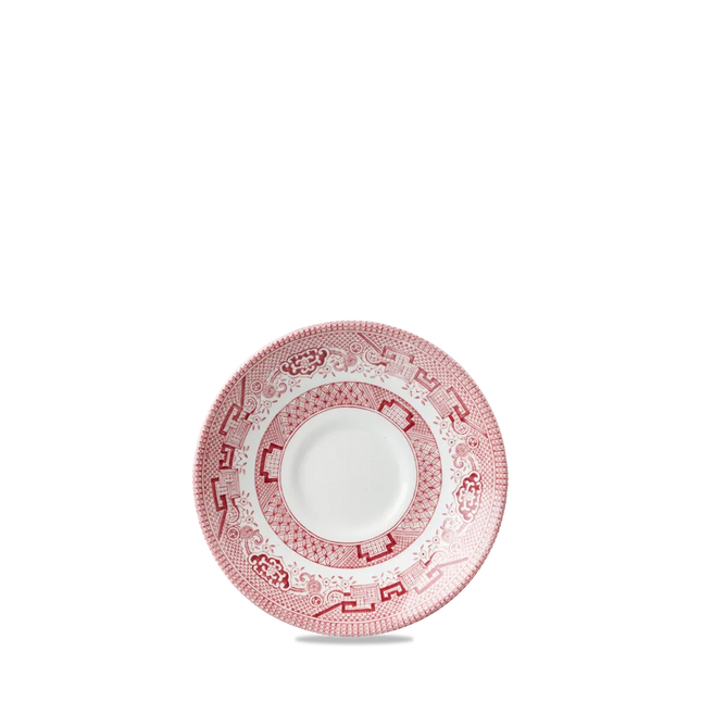 Churchill Cranberry Willow Georgian theeschotel 14,1 cm – porseleinen schotel met rood willowdecor