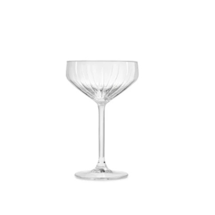 Royal Leerdam Carré Optics coupe 300 ml – geoptiekt coupeglas voor cocktails en champagne