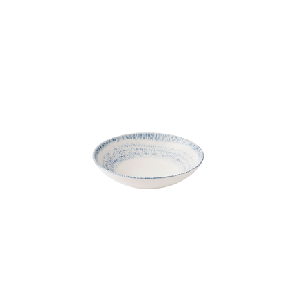 Churchill Cascade Indigo coupekom 18,2 cm – indigoblauw porseleinen serveerkom voor de horeca