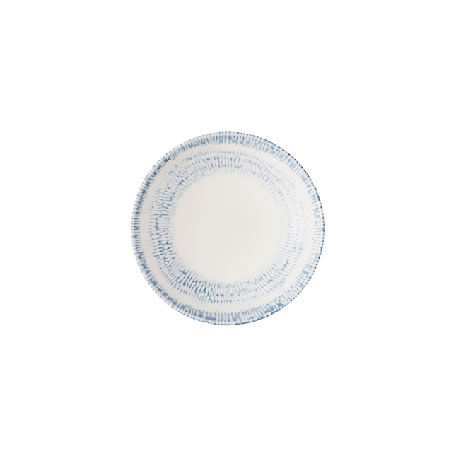 Churchill Cascade Indigo coupekom 18,2 cm – indigoblauw porseleinen kom voor voorgerechten en tapas