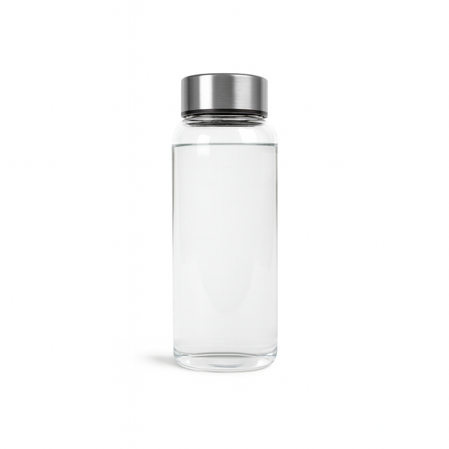 APS Ginza waterfles 1000 ml detail - glazen karaf met metalen dop