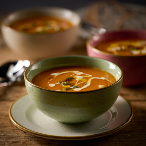 Churchill Stonecast Nutmeg Cream Snack Bowl 400ml - handgeschilderd, 12 stuks per doos, ideaal voor snacks en kleine gerechten in horeca.