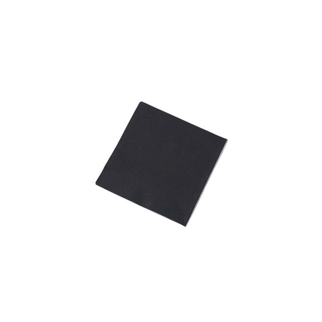 Cocktailservet Airlaid Zwart 24x24cm ONBEDRUKT (1200 stuks)